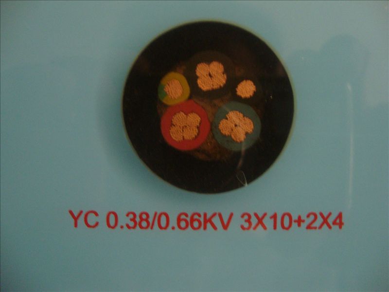 YC 0.38/0.66KV 3*10+2*4通用橡套电缆